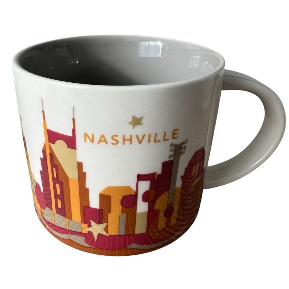Starbucks Nashville Coffee Mug Cup You Are Here Collection 2012